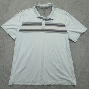 Flag &‎ Anthem MadeFlex Men's XL Polo Shirt Striped Light Blue